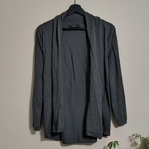 Gray Cardigan Sweater